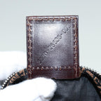 FENDI Zucca Canvas Mamma bucket Shoulder Bag Brown Blackyb648