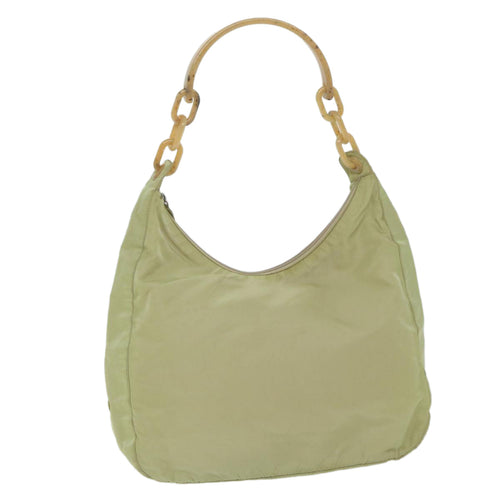 PRADA Shoulder Bag Nylon Beige  yk10056
