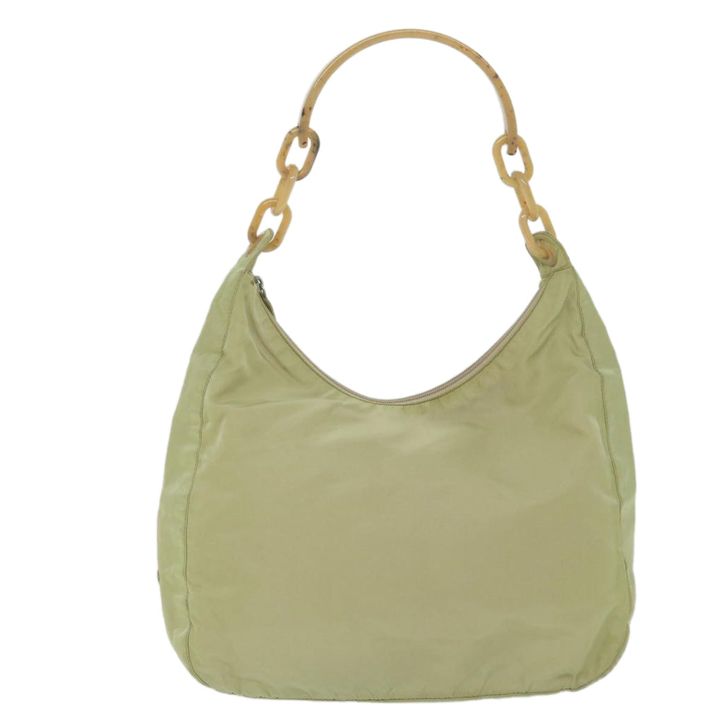 PRADA Shoulder Bag Nylon Beige  yk10056