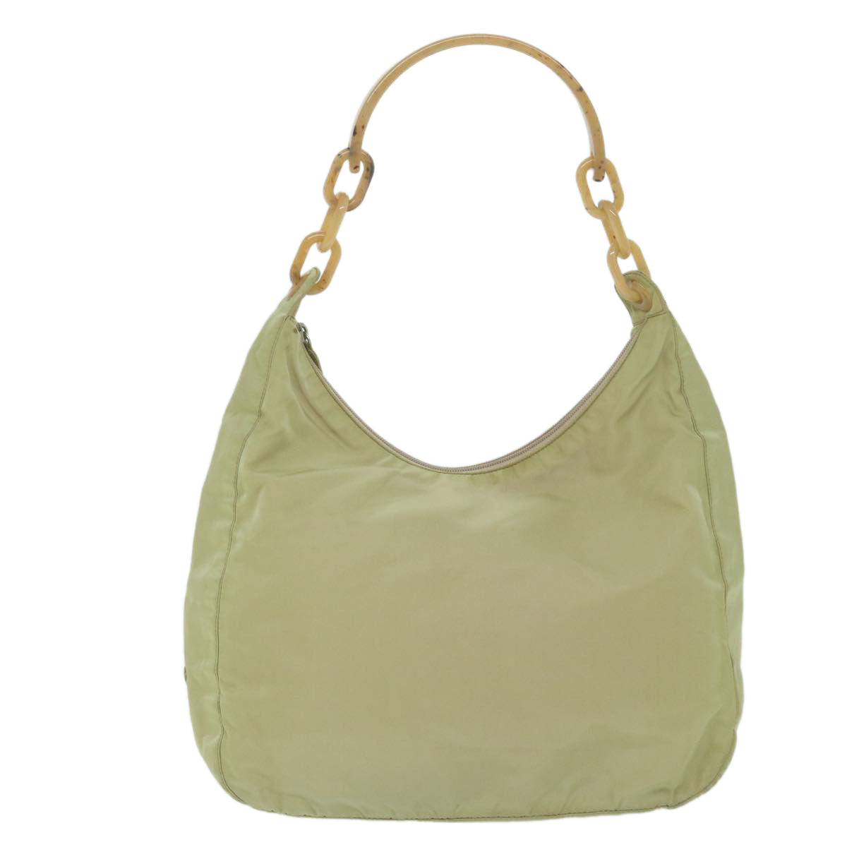 PRADA Shoulder Bag Nylon Beige  yk10056