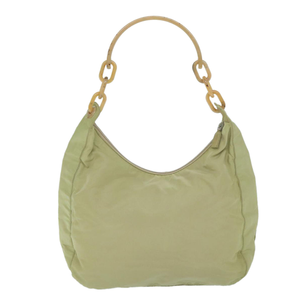 PRADA Shoulder Bag Nylon Beige  yk10056
