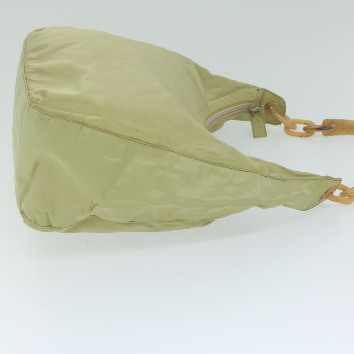 PRADA Shoulder Bag Nylon Beige  yk10056