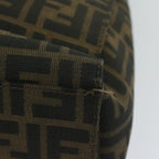 FENDI Zucca Canvas Tote Bag Black Brownyk10059