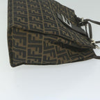 FENDI Zucca Canvas Tote Bag Black Brownyk10059