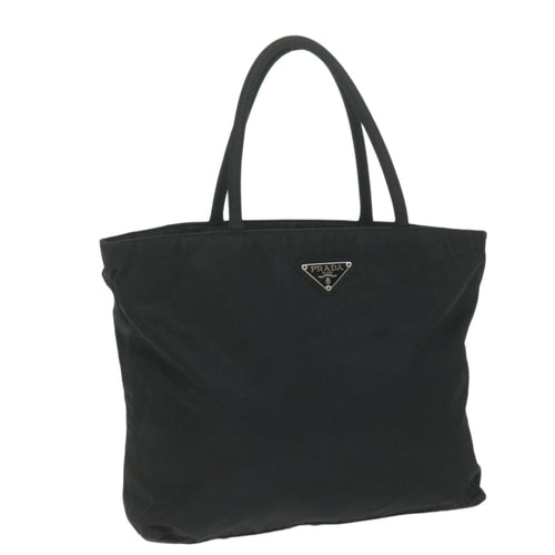 PRADA Hand Bag Nylon Black  yk10067