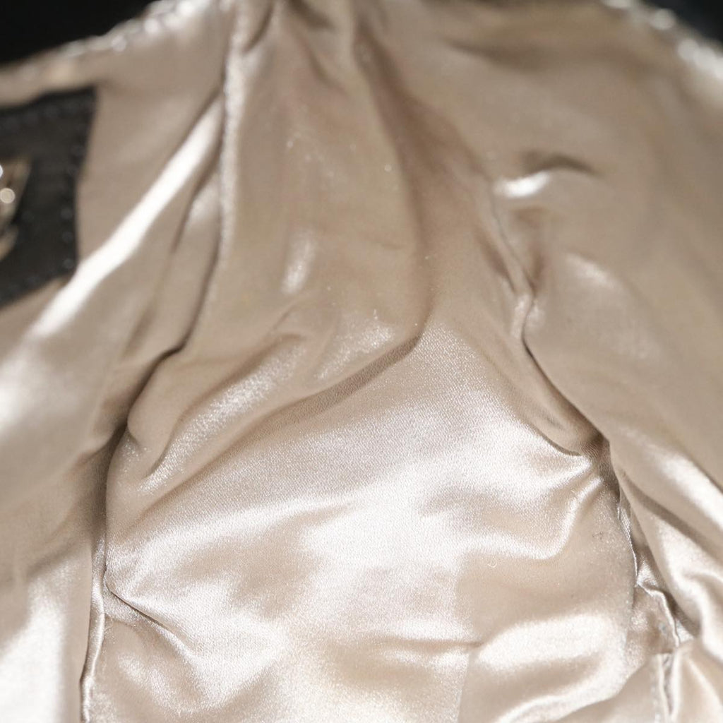 FENDI Mamma Baguette Shoulder Bag Velor Blackyk10069