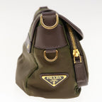 PRADA Shoulder Bag Nylon Khaki  yk10144