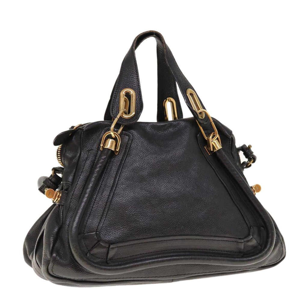 Chloe Paraty Shoulder Bag Leather 2way Black 03 11 50 yk10156