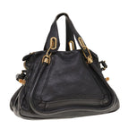 Chloe Paraty Shoulder Bag Leather 2way Black 03 11 50 yk10156