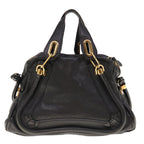 Chloe Paraty Shoulder Bag Leather 2way Black 03 11 50 yk10156