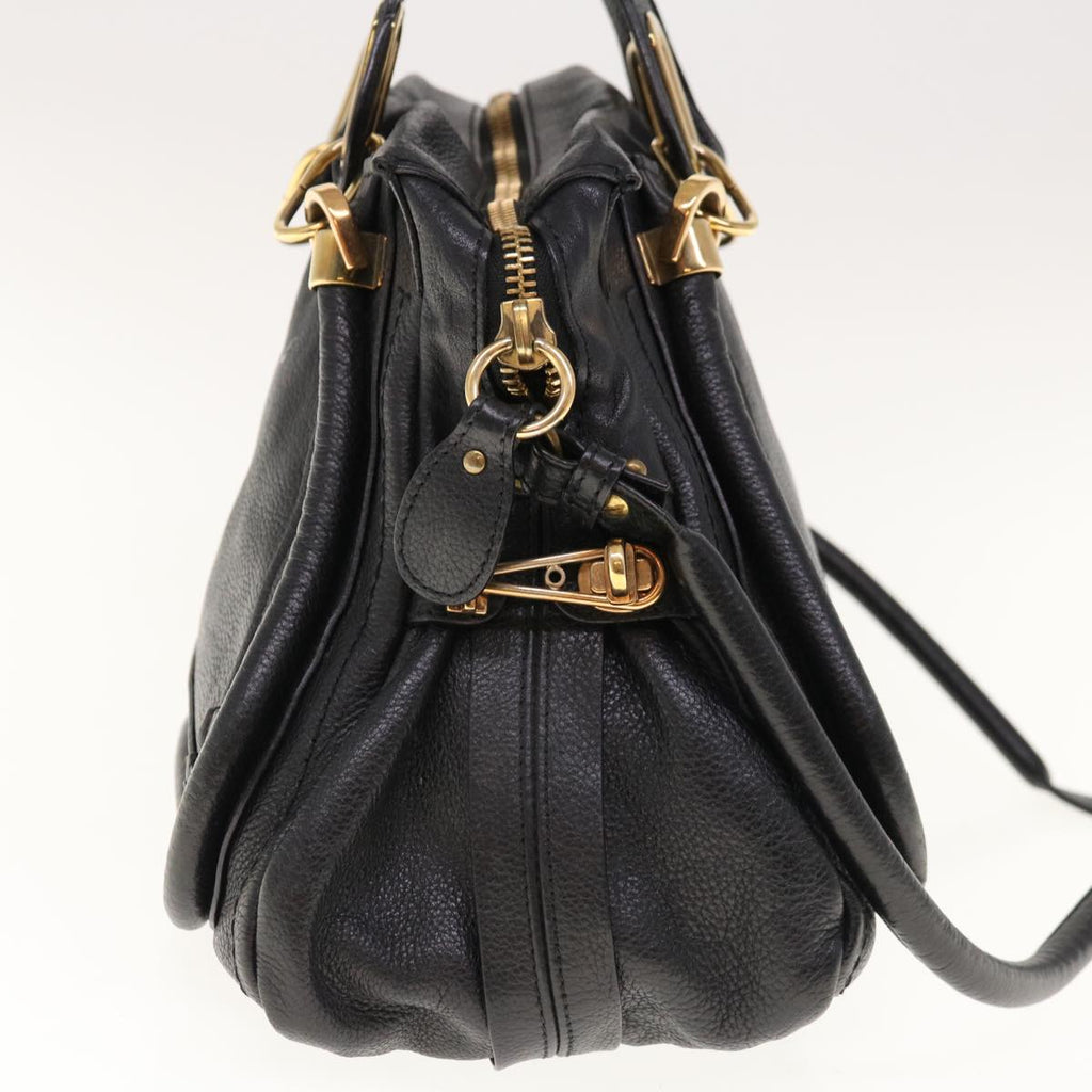 Chloe Paraty Shoulder Bag Leather 2way Black 03 11 50 yk10156