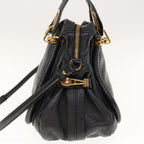 Chloe Paraty Shoulder Bag Leather 2way Black 03 11 50 yk10156