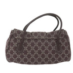 CELINE Paris Macadam Canvas Hand Bag Brown 10161