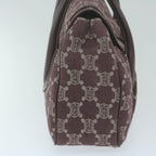 CELINE Paris Macadam Canvas Hand Bag Brown 10161