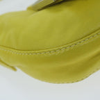 FENDI Mini Croissant Hand Bag Leather Yellowyk10174A