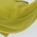FENDI Mini Croissant Hand Bag Leather Yellowyk10174A