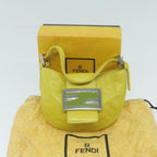 FENDI Mini Croissant Hand Bag Leather Yellowyk10174A