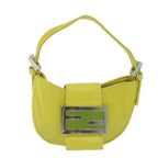 FENDI Mini Croissant Hand Bag Leather Yellowyk10174A