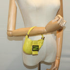 FENDI Mini Croissant Hand Bag Leather Yellowyk10174A