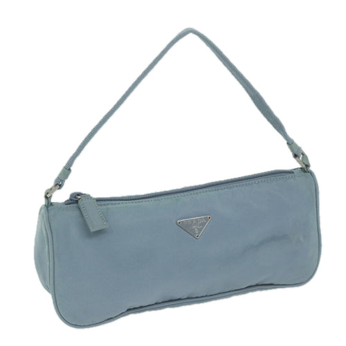PRADA Accessory Pouch Nylon Blue  yk10185