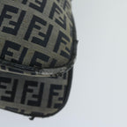 FENDI Zucchino Canvas Mamma Baguette Shoulder Bag Navyyk10215
