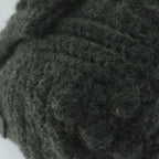 FENDI Mamma Baguette Shoulder Bag Wool Grayyk10246