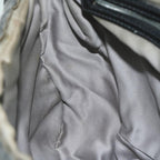 FENDI Mamma Baguette Shoulder Bag Wool Grayyk10246