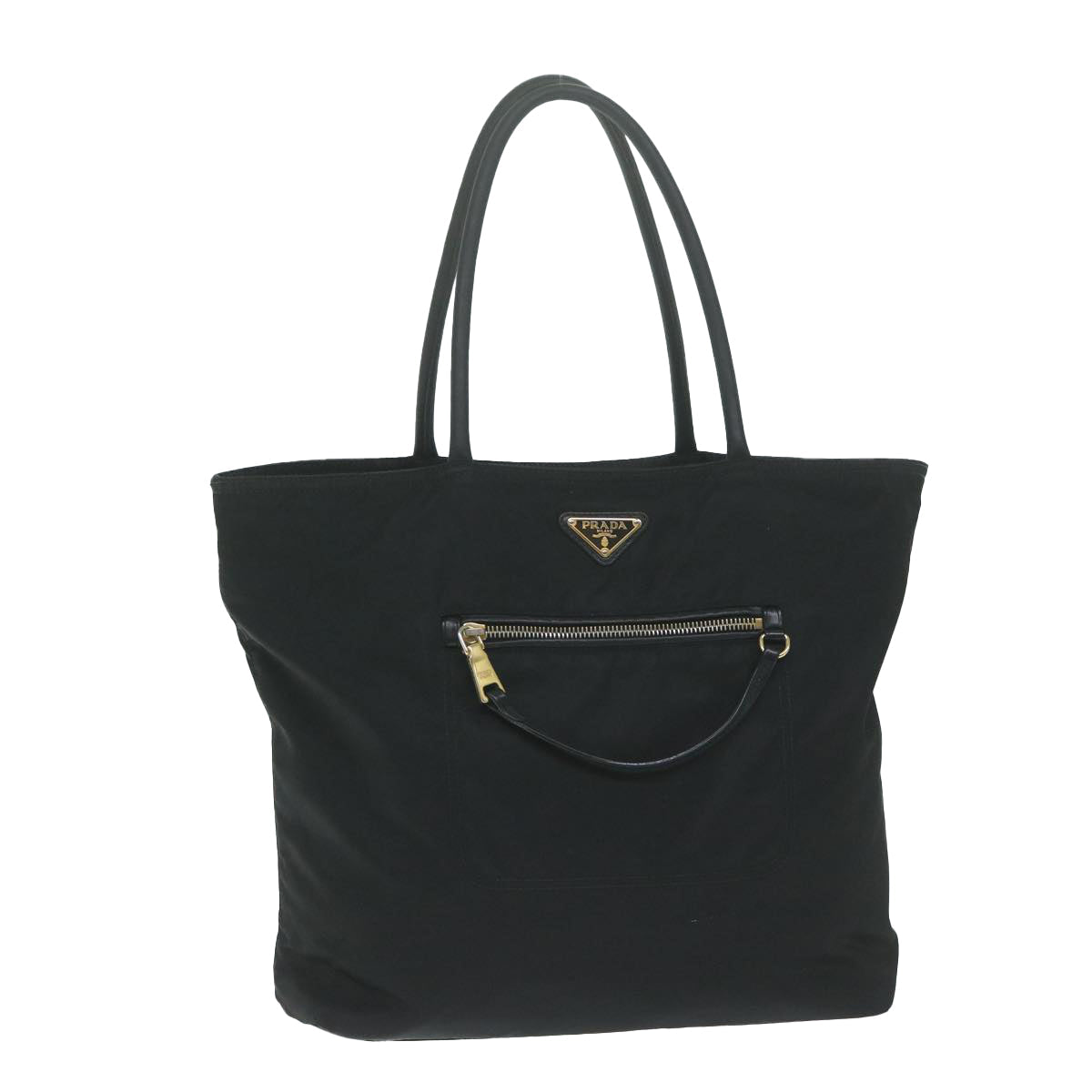 PRADA Tote Bag Nylon Black  yk10247