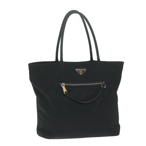 PRADA Tote Bag Nylon Black  yk10247