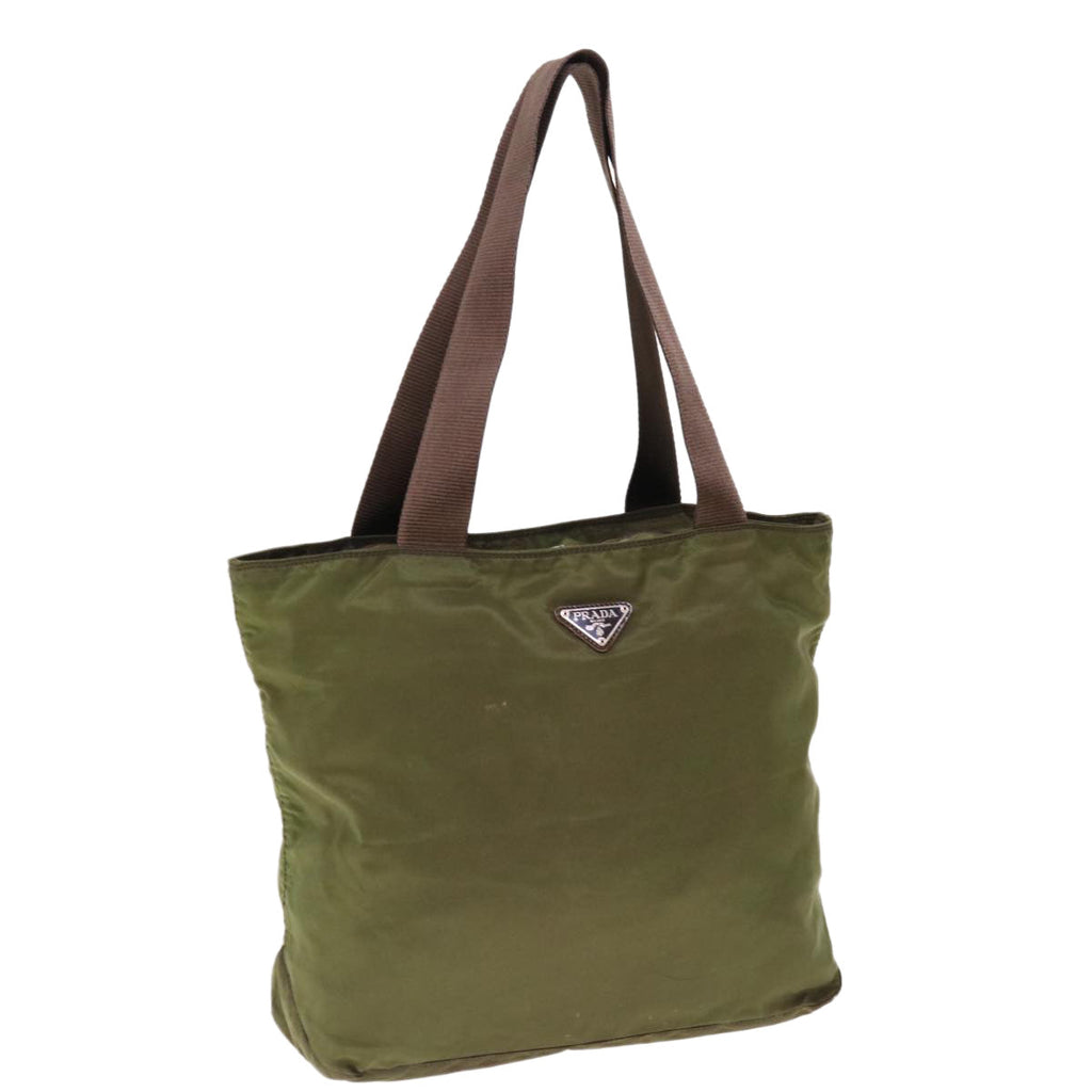 PRADA Tote Bag Nylon Khaki  yk10259