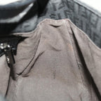 FENDI Zucchino Canvas Mamma Baguette Shoulder Bag Blackyk10291