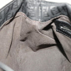 FENDI Zucchino Canvas Mamma Baguette Shoulder Bag Blackyk10291