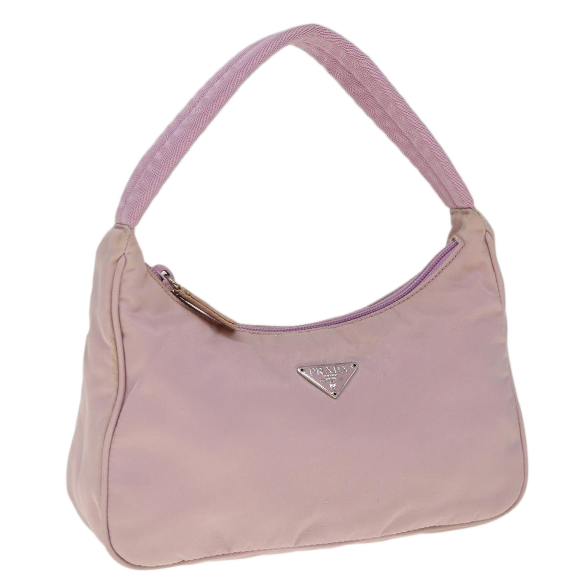 PRADA Hand Bag Nylon Pink  yk10304