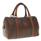 CELINE Macadam Canvas Boston Bag PVC Brown 10309