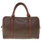CELINE Macadam Canvas Boston Bag PVC Brown 10309