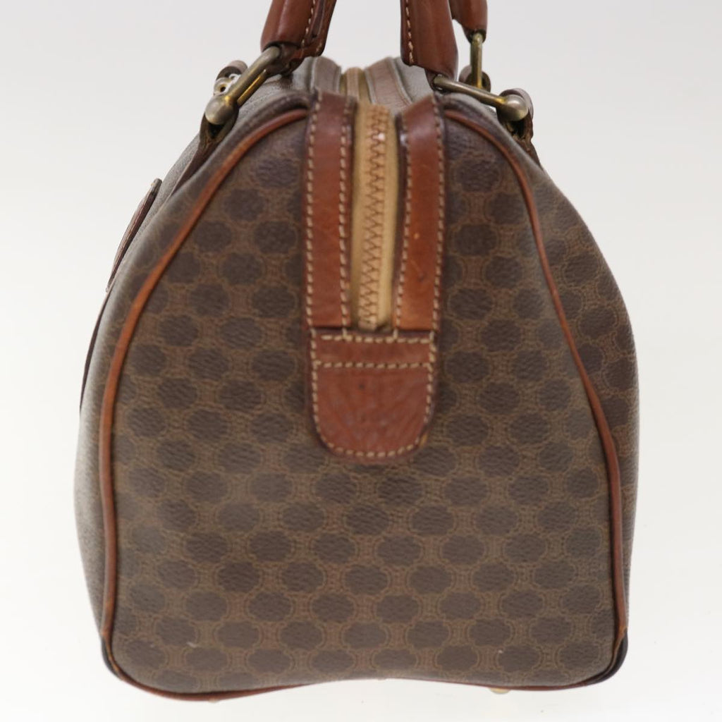 CELINE Macadam Canvas Boston Bag PVC Brown 10309