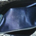 FENDI Zucchino Canvas Mamma Baguette Shoulder Bag Navyyk10314