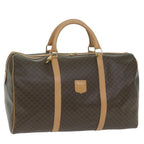 CELINE Macadam Canvas Boston Bag PVC Brown 10316