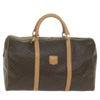 CELINE Macadam Canvas Boston Bag PVC Brown 10316