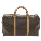 CELINE Macadam Canvas Boston Bag PVC Brown 10316