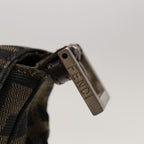 FENDI Zucca Canvas Mamma Baguette Shoulder Bag Brown Blackyk10323