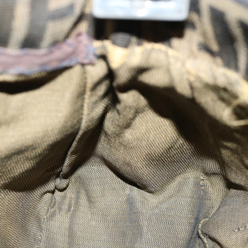 FENDI Zucca Canvas Mamma Baguette Shoulder Bag Brown Blackyk10323