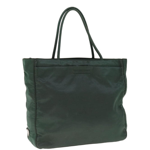 PRADA Hand Bag Nylon Green  yk10331