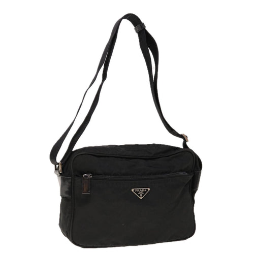 PRADA Shoulder Bag Nylon Black  yk10332