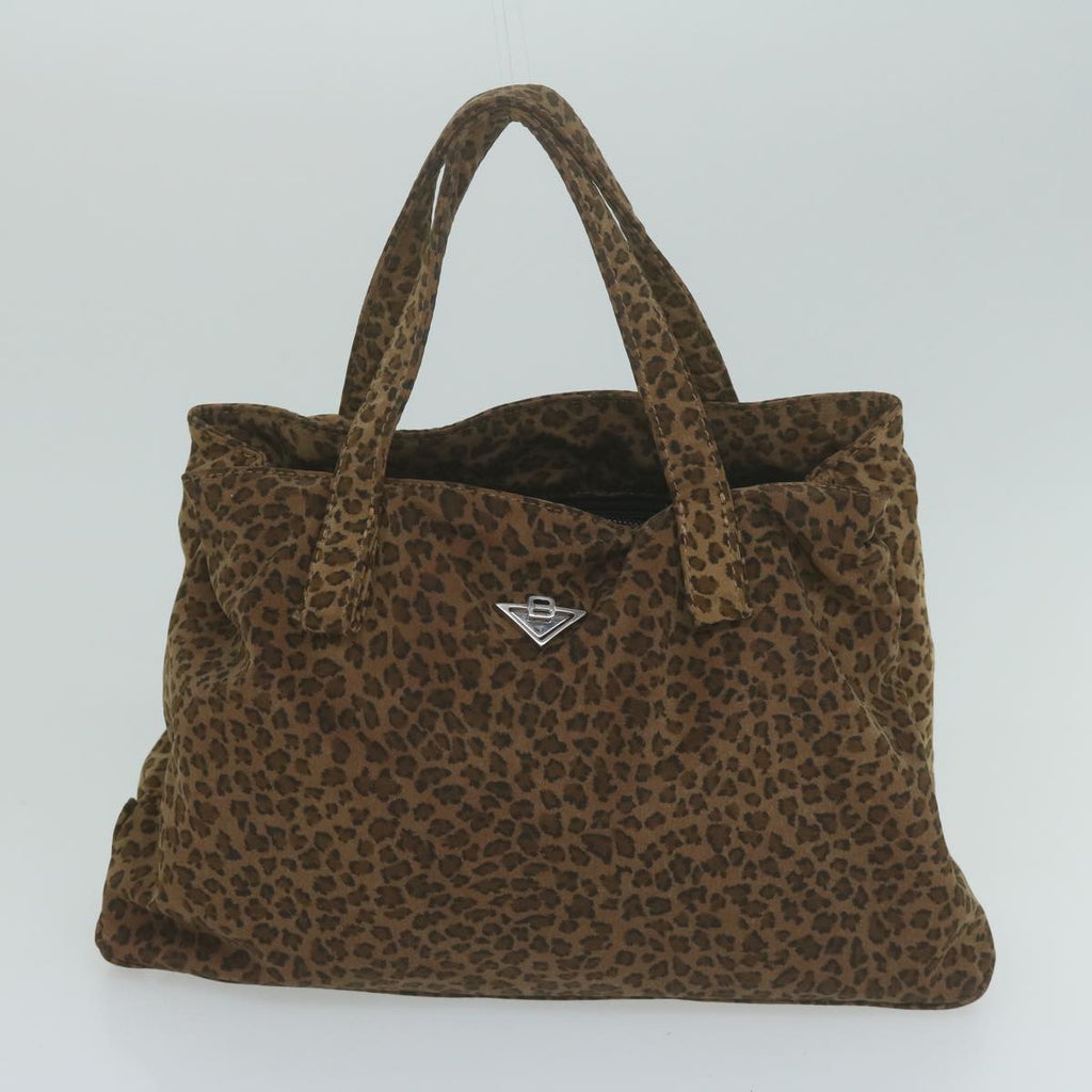 CELINE BOTTEGA VENETA Macadam Canvas Hand Bag PVC nylon 2Set Brown 10348