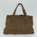 CELINE BOTTEGA VENETA Macadam Canvas Hand Bag PVC nylon 2Set Brown 10348