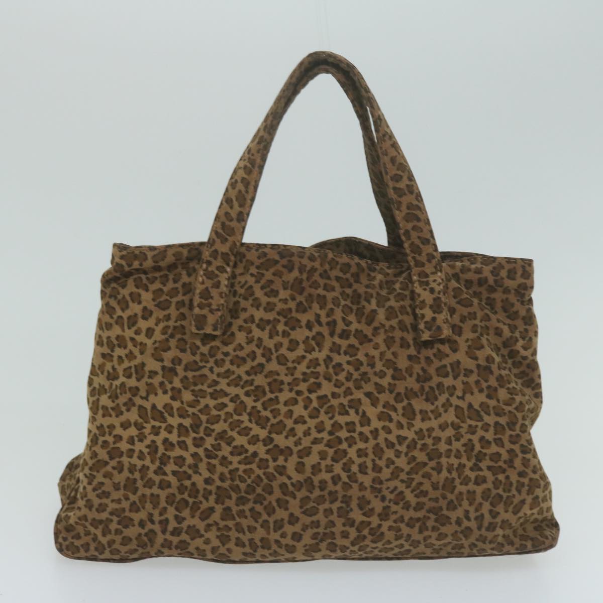 CELINE BOTTEGA VENETA Macadam Canvas Hand Bag PVC nylon 2Set Brown 10348