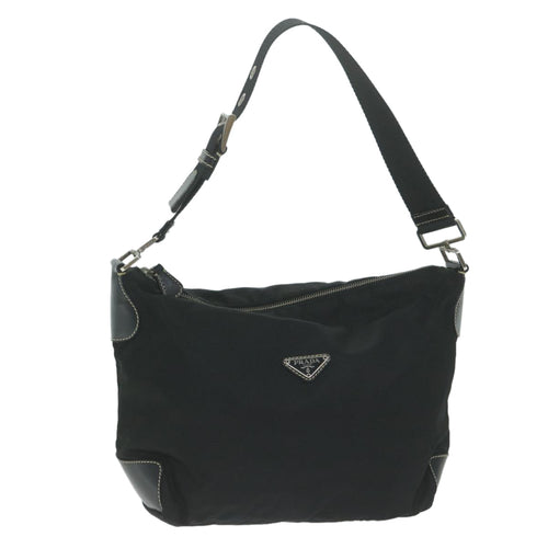 PRADA Shoulder Bag Nylon Black  yk10371