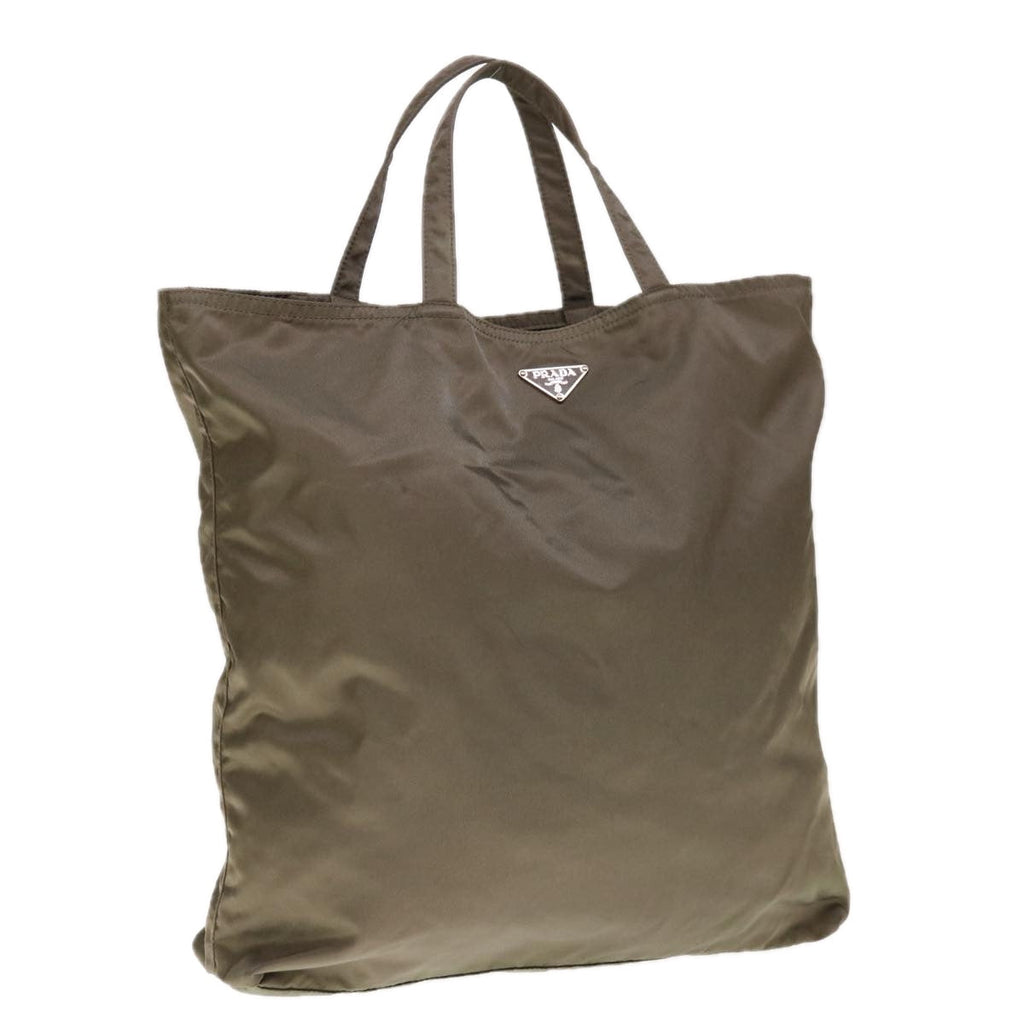 PRADA Tote Bag Nylon Khaki  yk10377