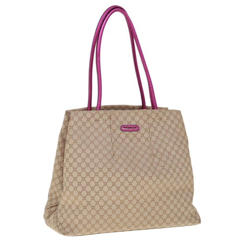 CELINE Macadam Canvas Tote Bag Beige 10384